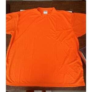 J.J. Keller Safegear Hi-Vis T-Shirt with Pocket Bright Orange‎ 4XL Easy to See